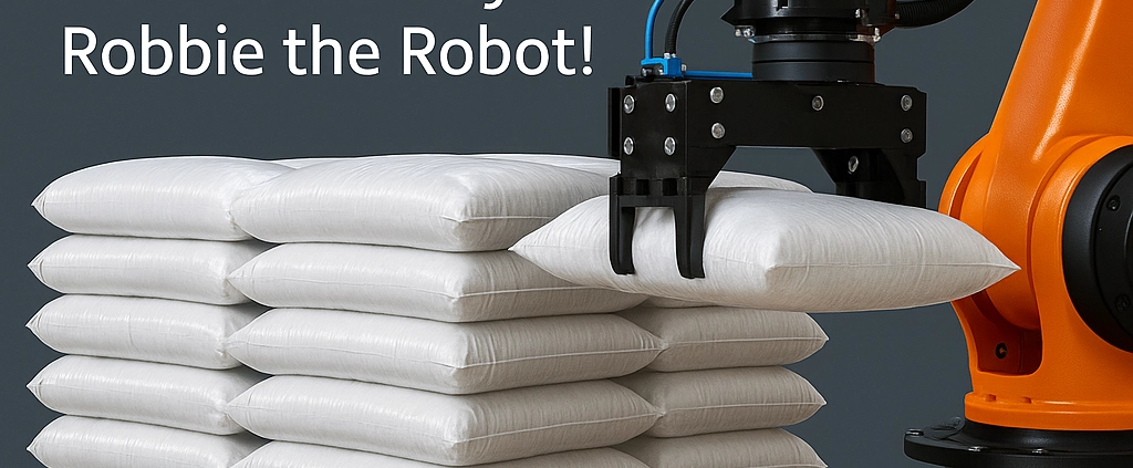 automated wood pellets pallet stacking