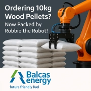 automated wood pellets pallet stacking