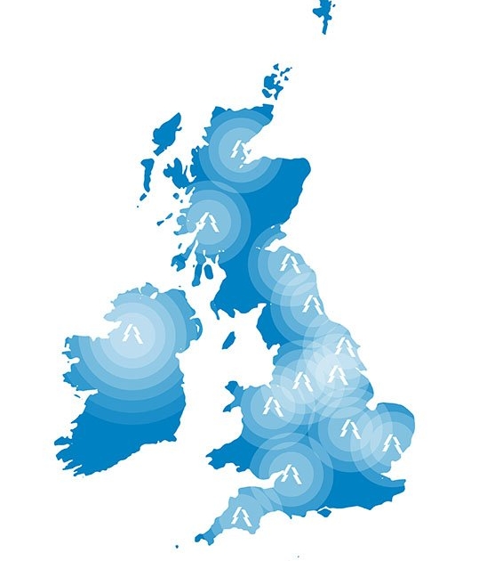 Balcas Energy Delivery Map