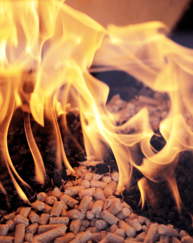 wood pellets fuel store