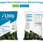 bagged wood pellets