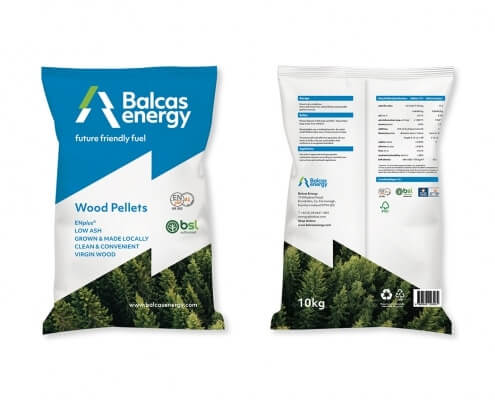Locally produced wood pellets