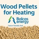 Wood pellets for heating